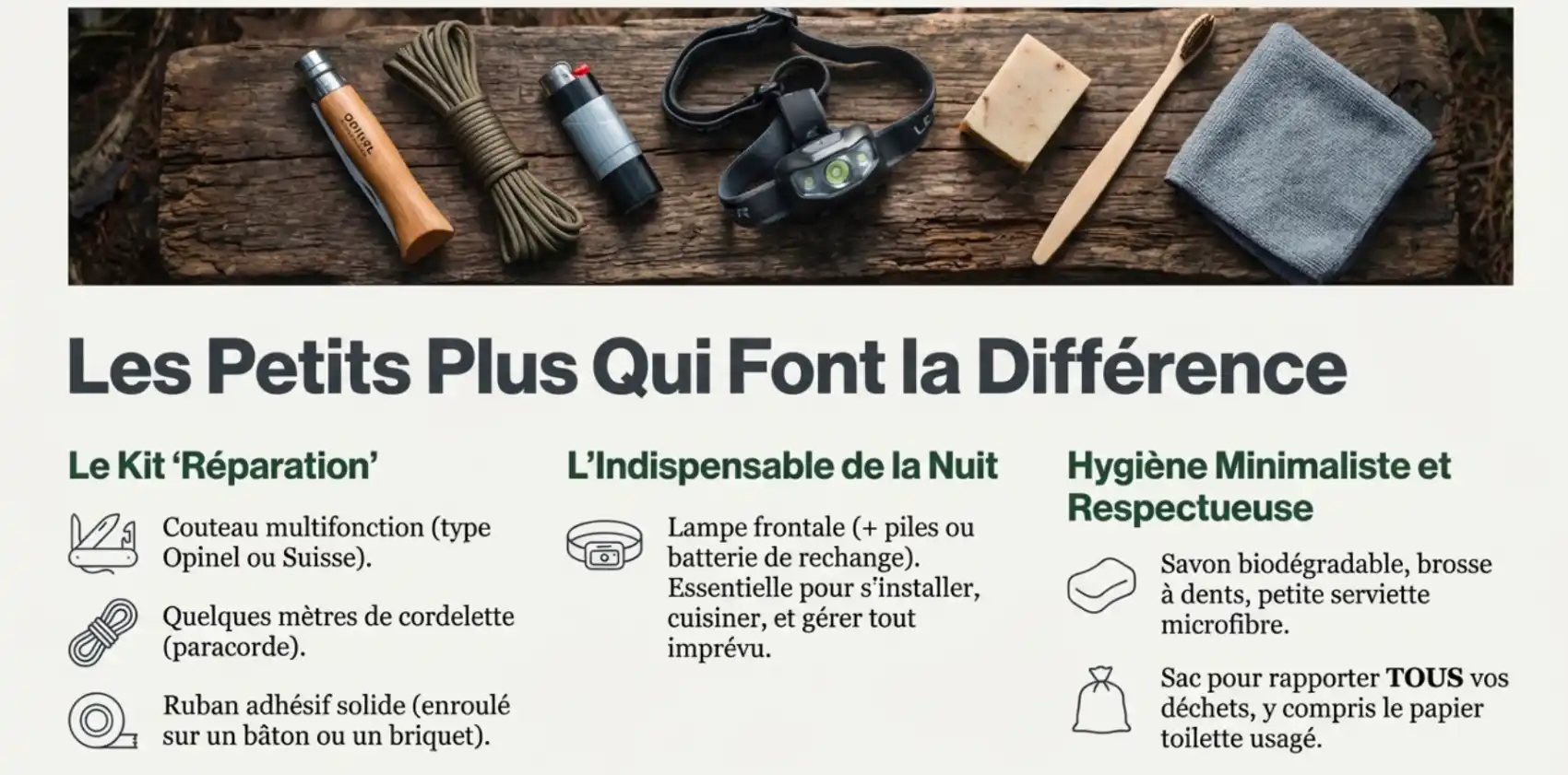 Électronique et petits accessoires utiles